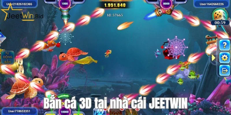 Bắn cá 3D thu hút đông đảo người chơi truy cập mỗi ngày.  