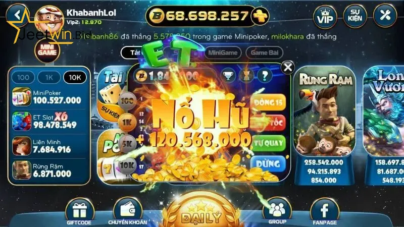 Tìm hiểu cơ bản về chuyên mục giải trí nổ hũ Jeetwin.